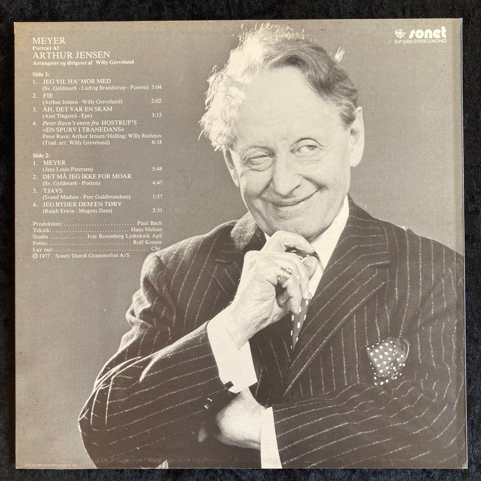 LP, Arthur Jensen , Meyer - Portræt