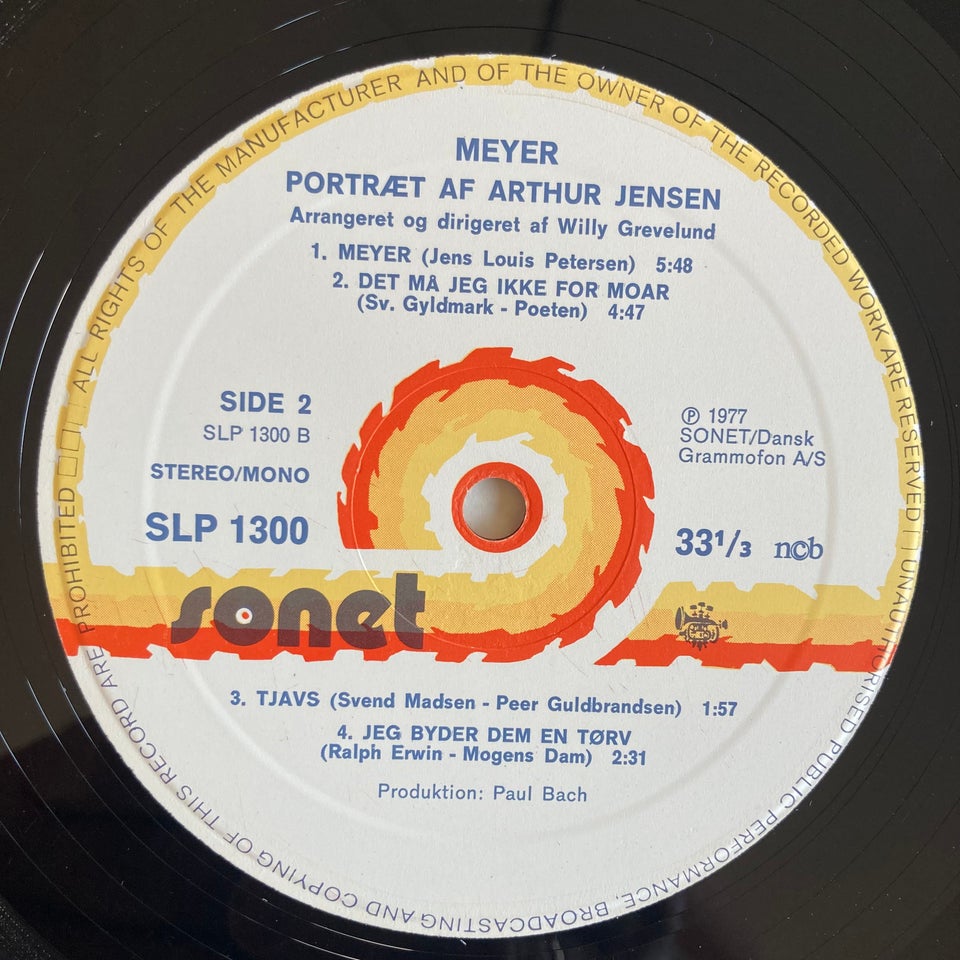 LP, Arthur Jensen , Meyer - Portræt