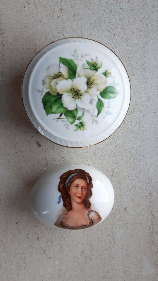 Porcelæn, Lågskål Bonbonniere ÆG,