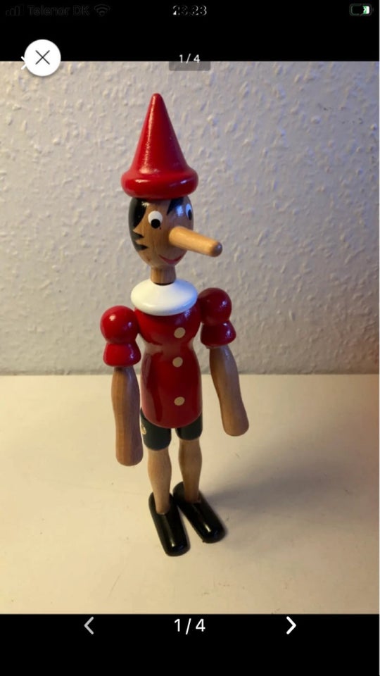 26 cm pinocchio trædukke