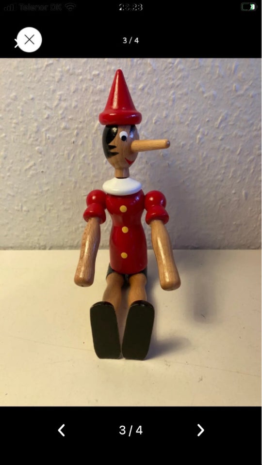 26 cm pinocchio trædukke