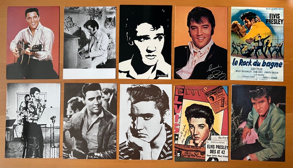 Postkort, Elvis - 10 for 50,-