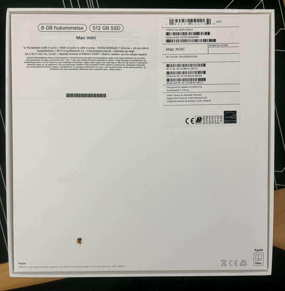 Mac mini, M1, 8 GB ram