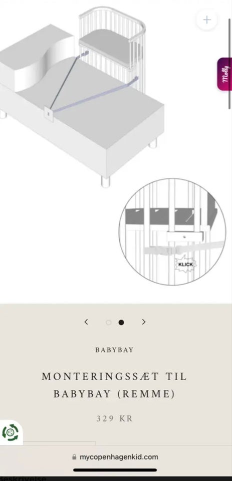 Babyseng Babybay bedside