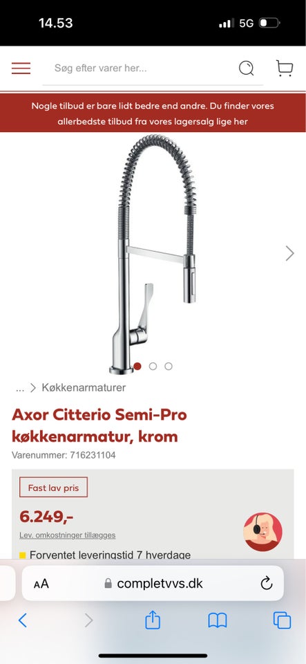 1-grebs, Hansgrohe, Krom