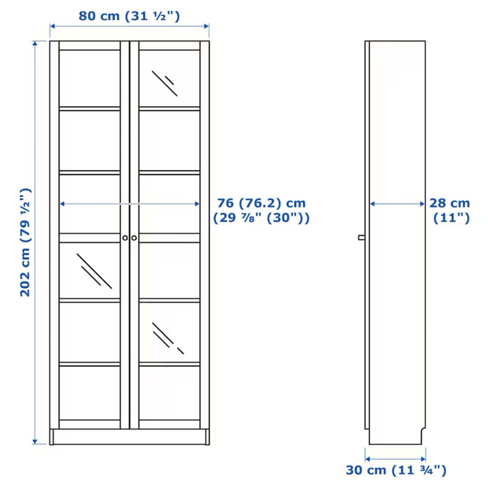 Vitrineskab IKEA