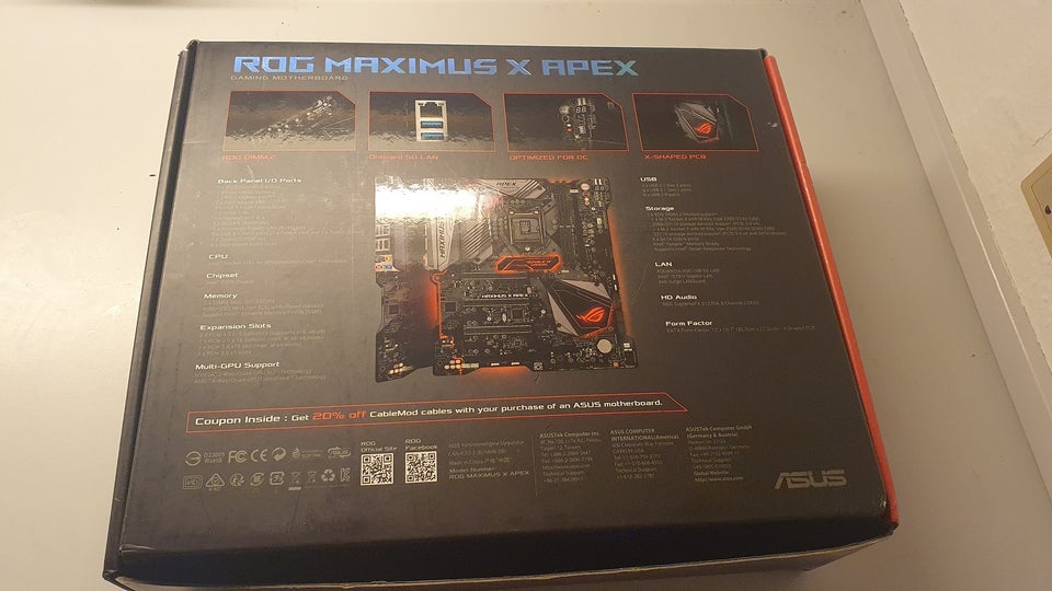 ASUS ROG Maximum Apex X + Intel Core