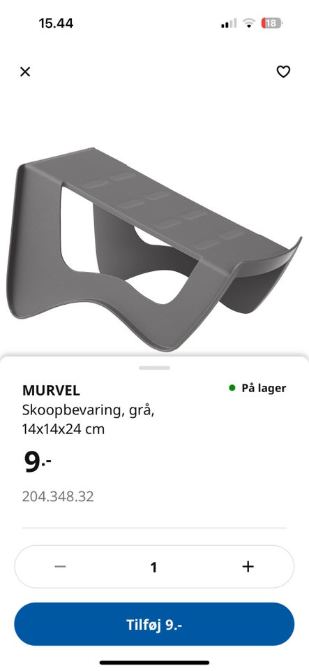 Skoopbevaring, Ikea