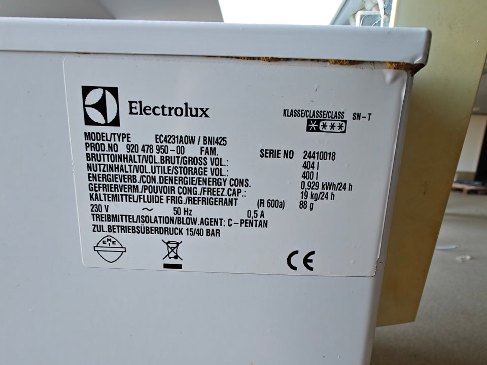 Kummefryser, Electrolux