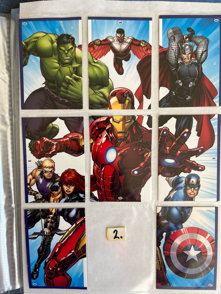 Samlekort Marvel Avengers