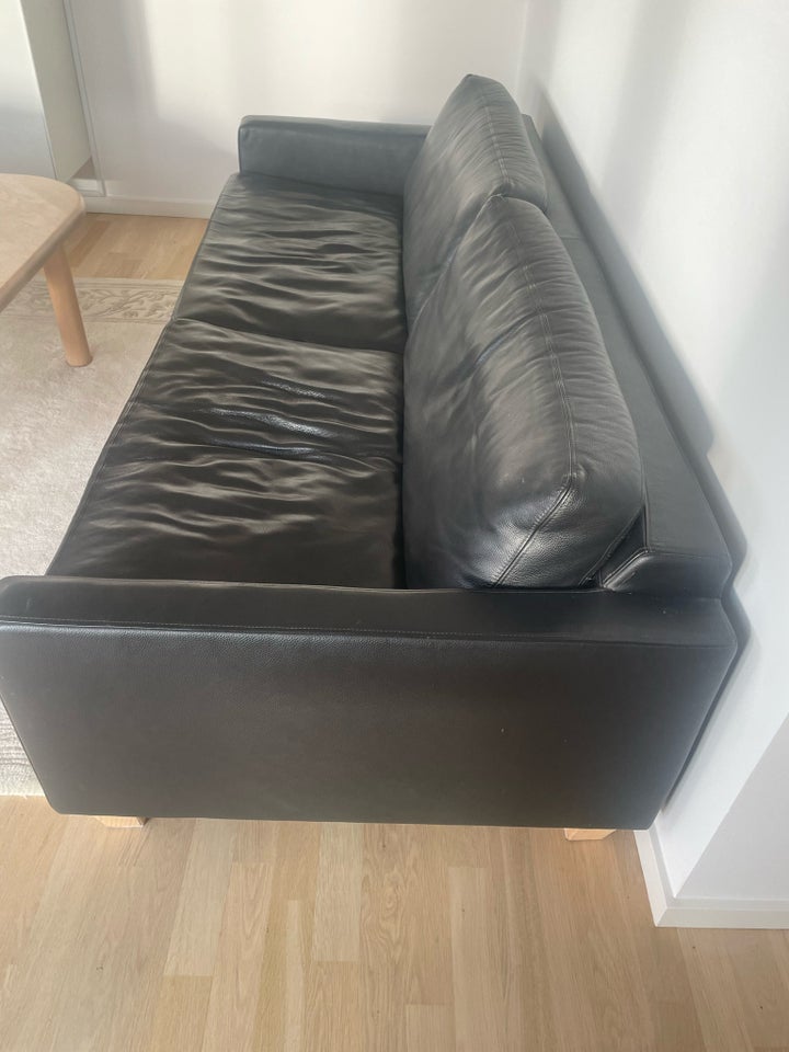 Sofa, læder, 3 pers.