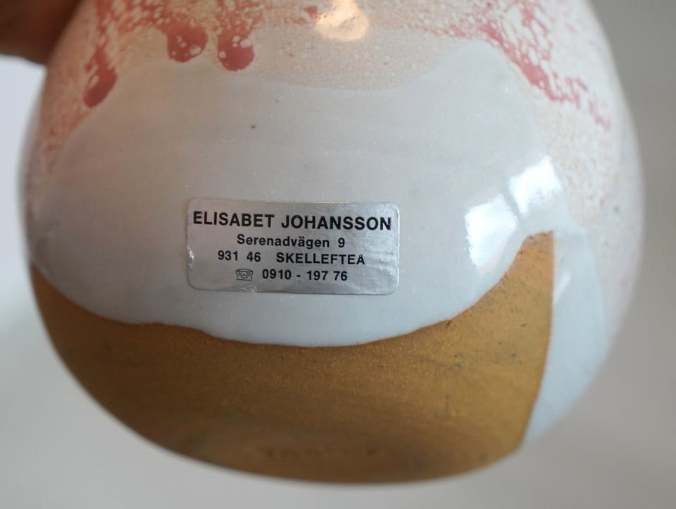 Keramik vase med spændende glasur