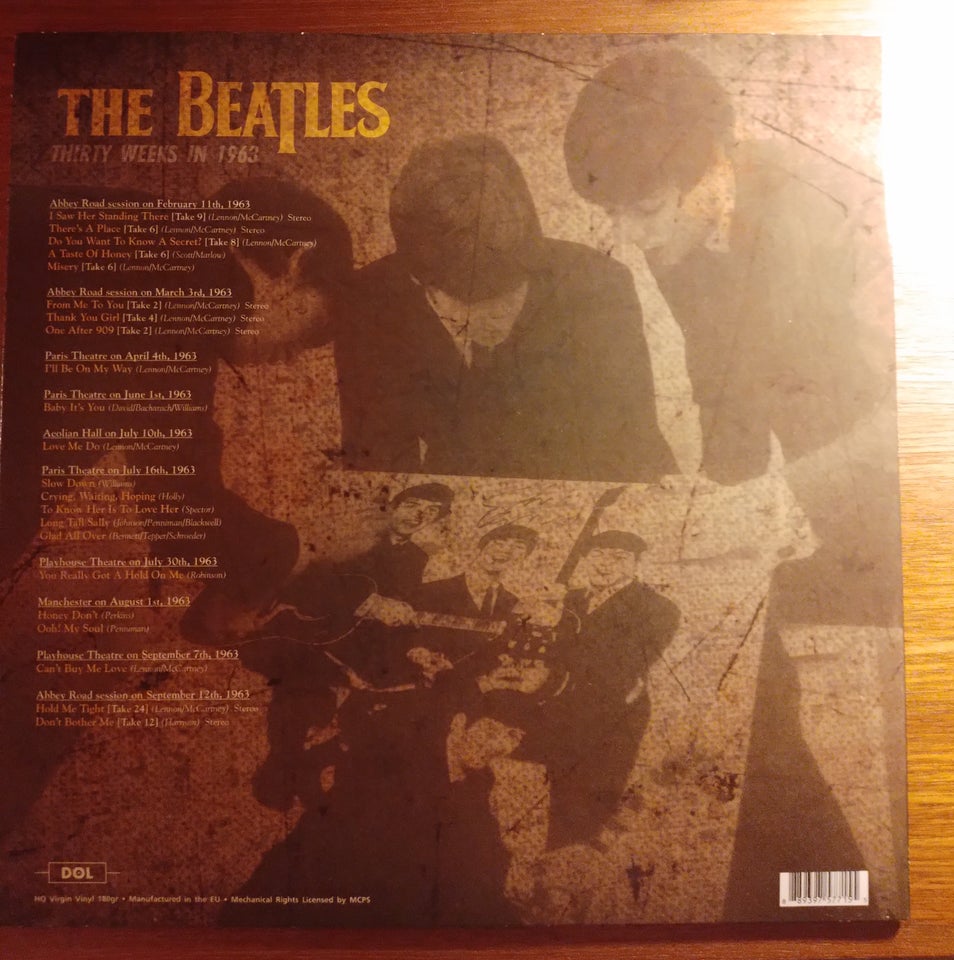 LP, Beatles, Thirty weeks in 1963