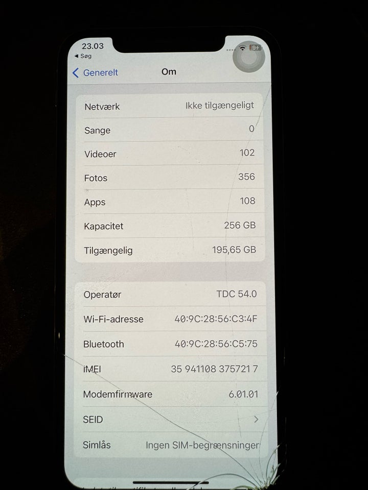 iPhone X, 256 GB, aluminium