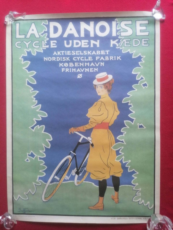 Cykelplakat Paul Fischer motiv: