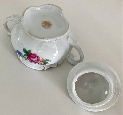 Porcelæn Stor Sukkerskål