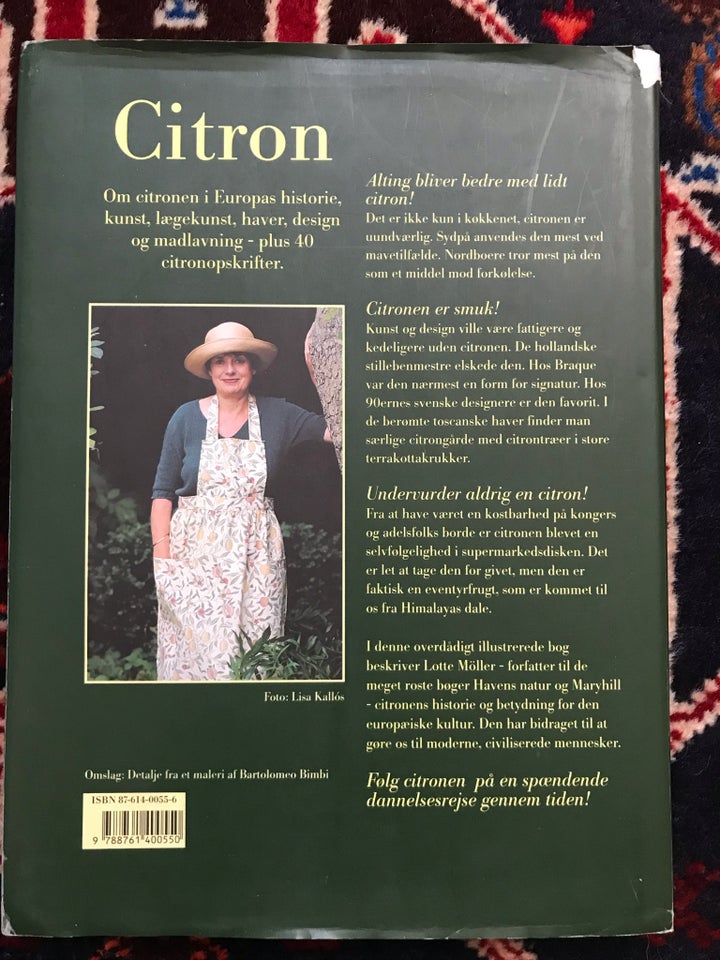 Citron, Lotte Møller, emne: mad og