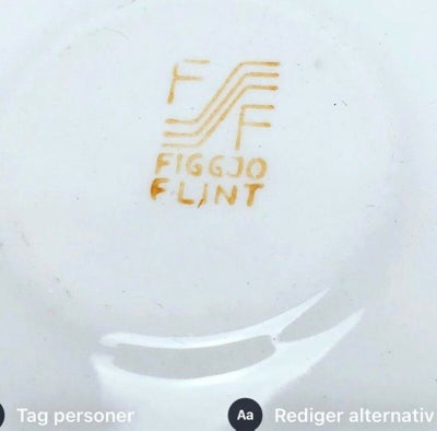 Porcelæn Mokkakopper  Figgjo