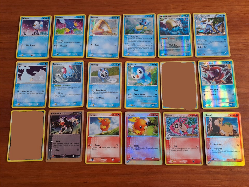 Samlekort, Pokemon holo glimmer