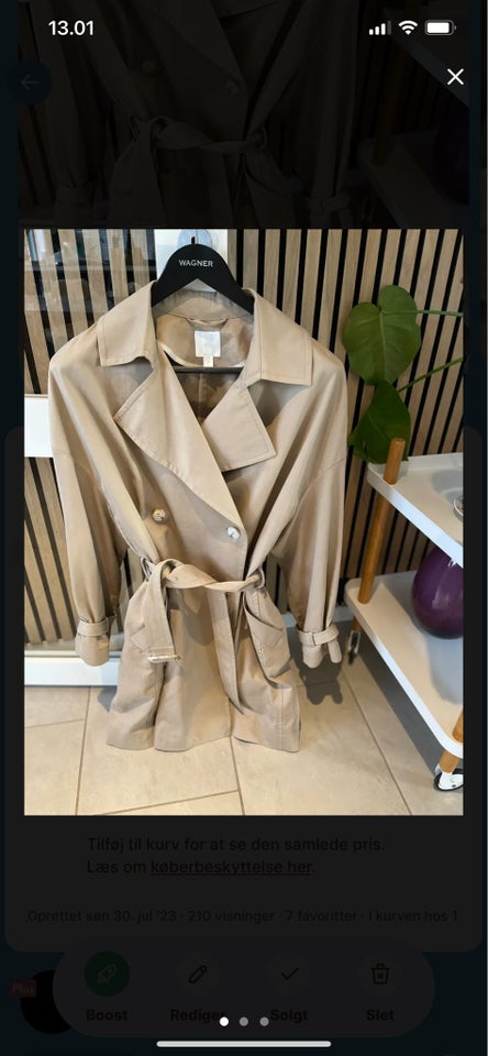 Trenchcoat str 40 HM