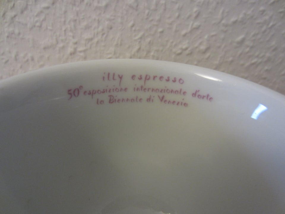 Porcelæn 2 Illy Espresso kopper