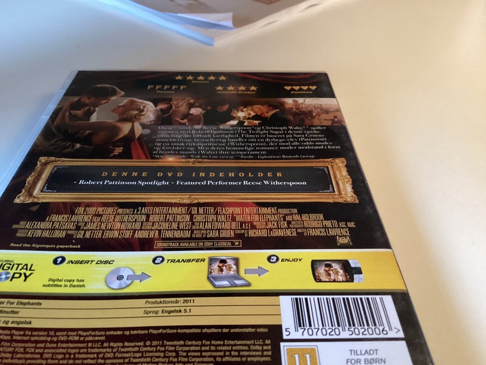 Water for elephants , DVD, drama