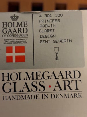 Glas RØDVINSGLAS HOLMEGAARD