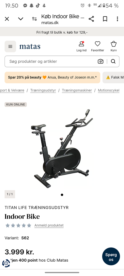 Hometrainer Titan Life indoor