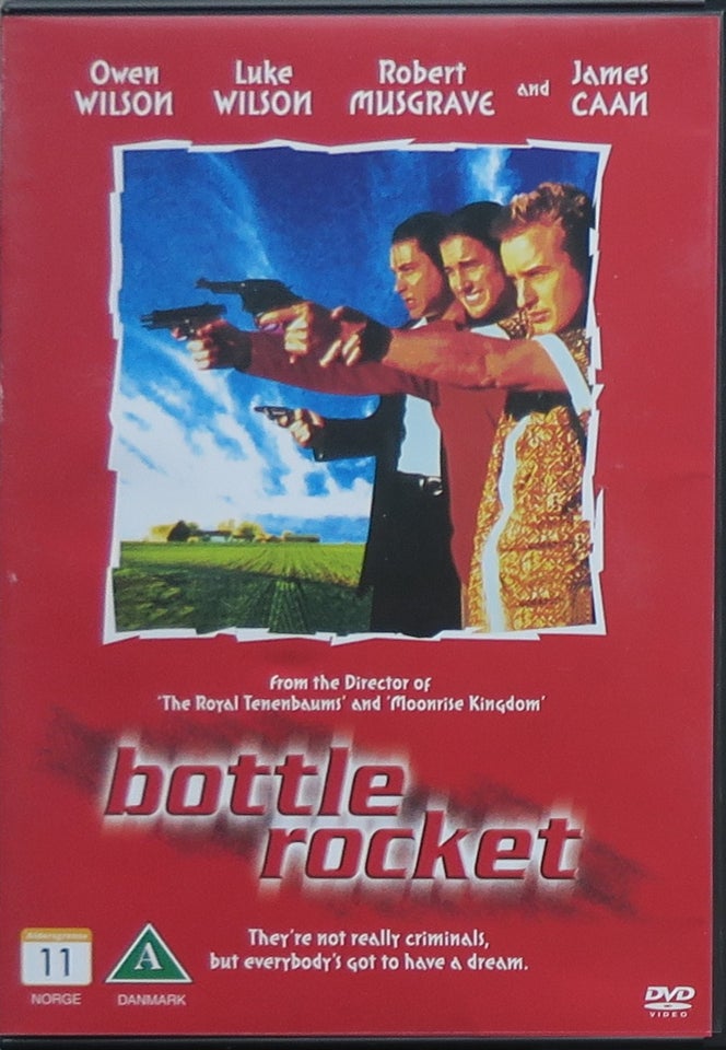 Bottle rocket, DVD, action