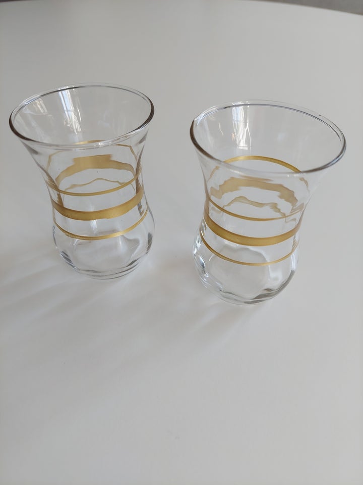 Glas, 2 glas m. guldstreger