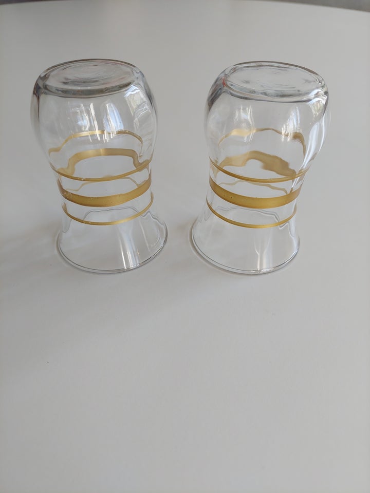 Glas, 2 glas m. guldstreger