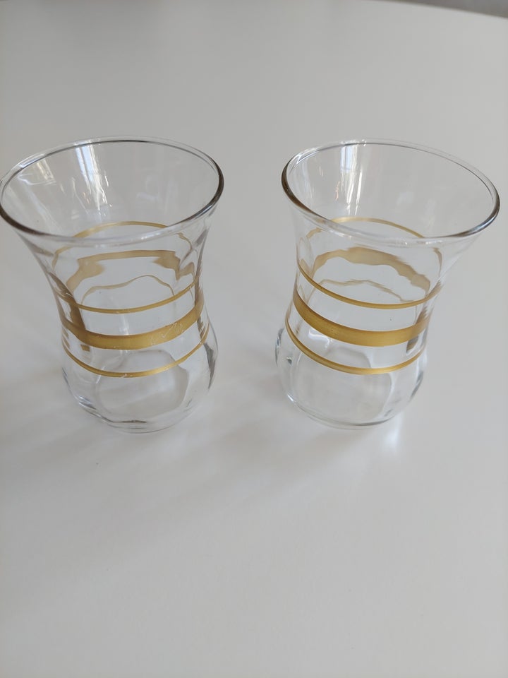 Glas, 2 glas m. guldstreger