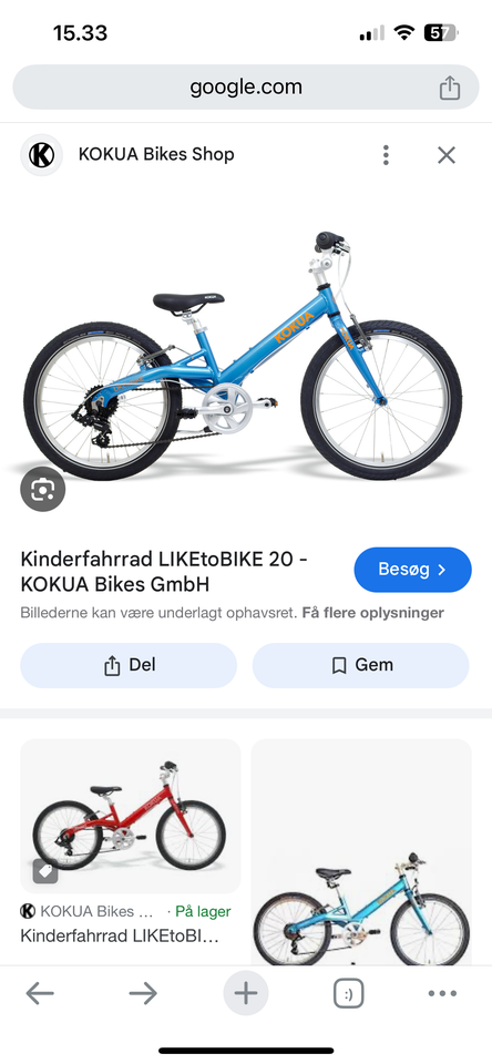 Unisex børnecykel, mountainbike,