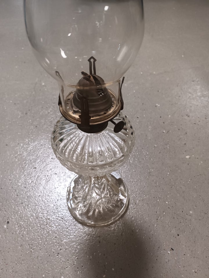 Petroleumslampe Glas 100 år gl