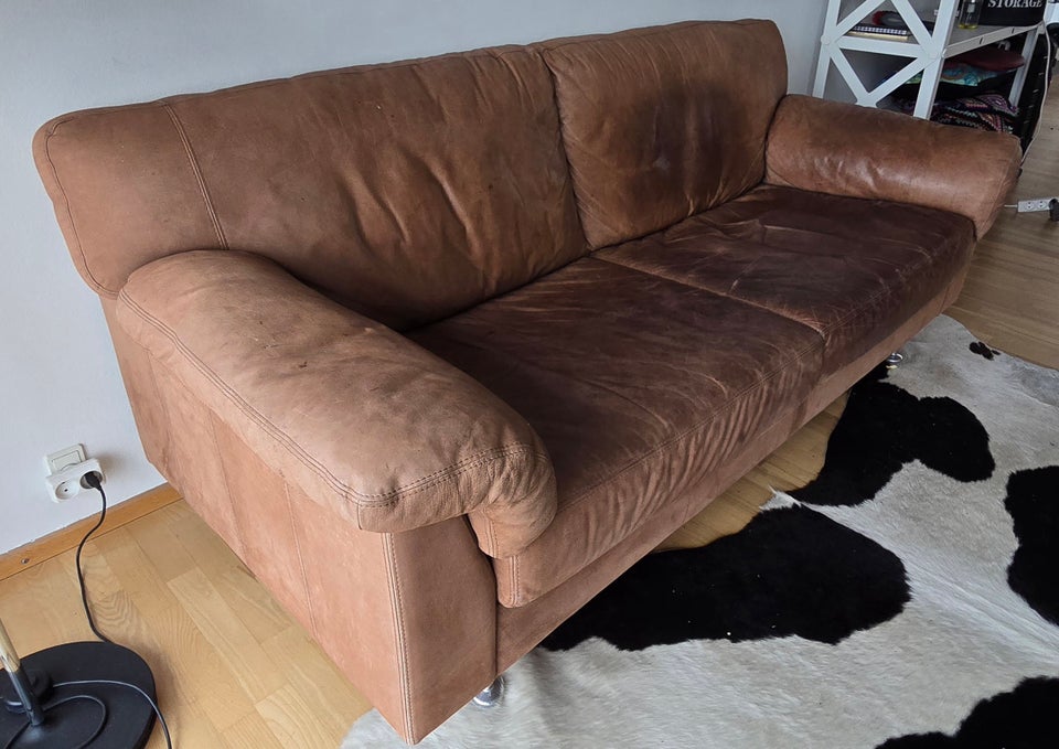 Brun sofa sælges