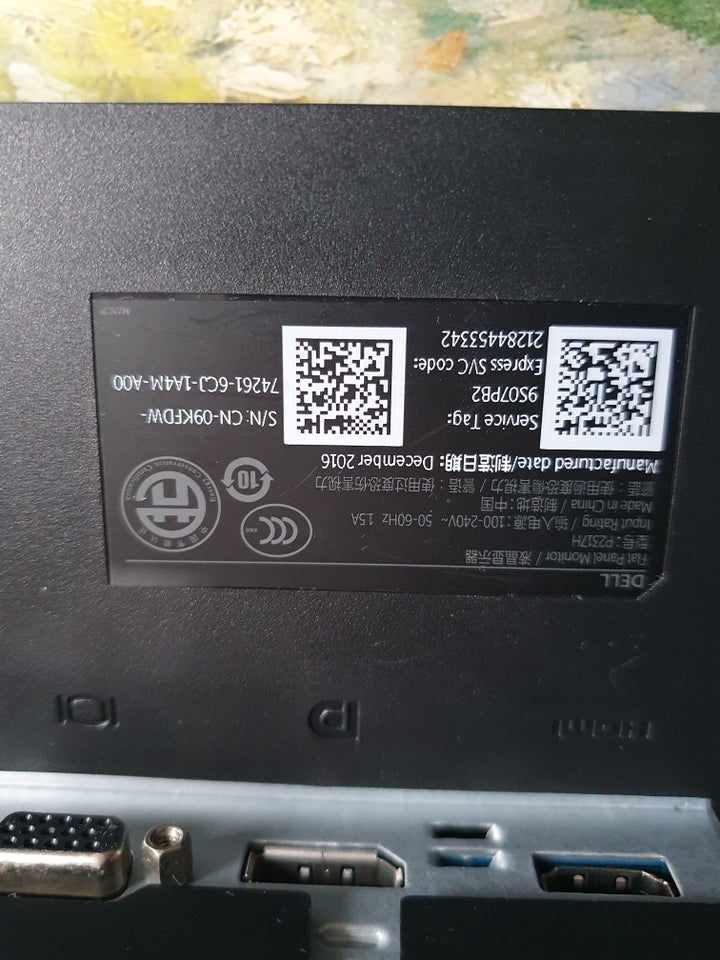 DELL, P2317H, 23 tommer