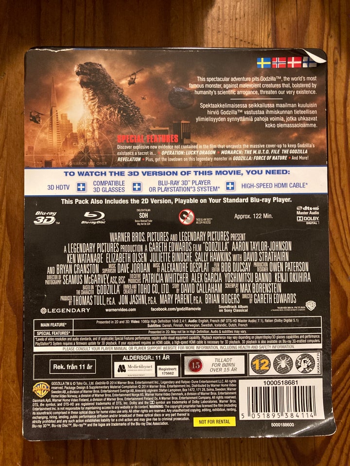 Godzilla, Blu-ray, action