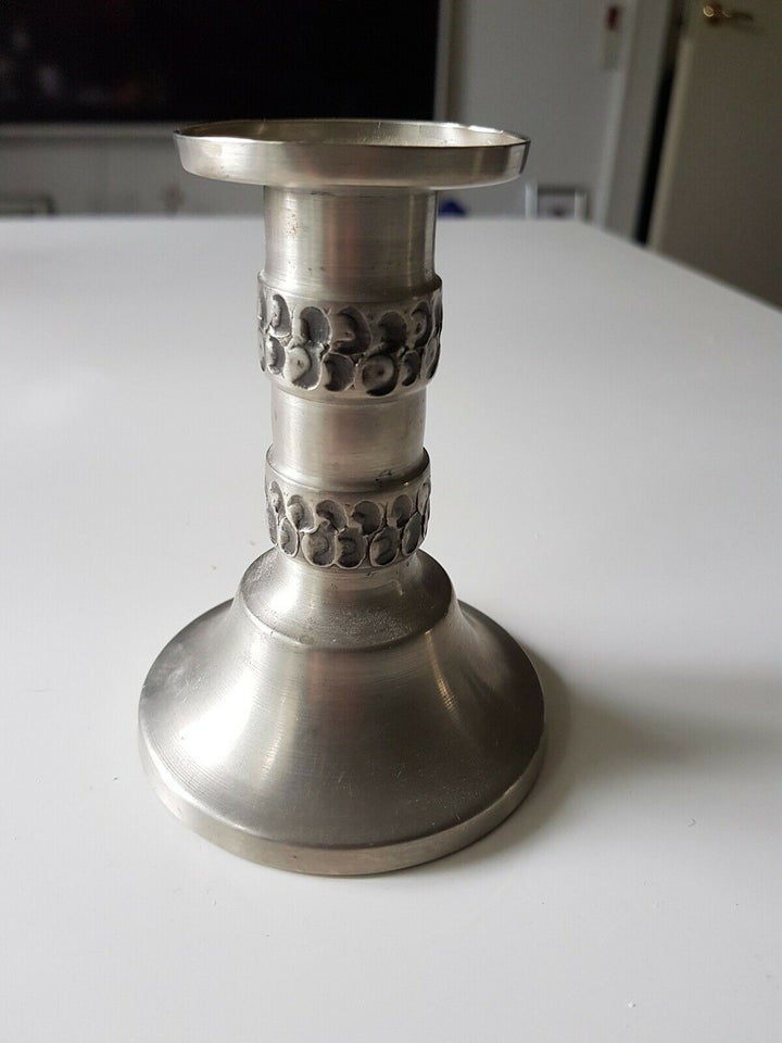 Tin norsk lysestage Pewter