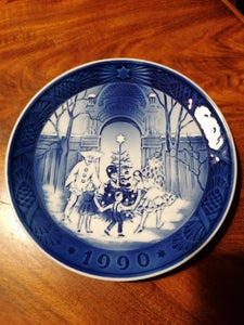 Royal Copenhagen juleplatte 1990