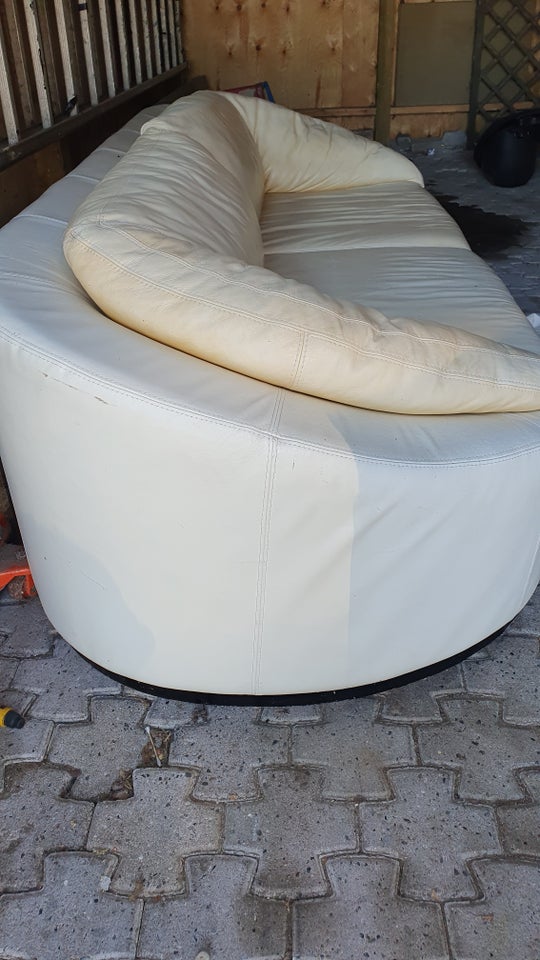 Sofa, læder, 3 pers.