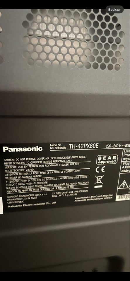 andet, Panasonic, 42"