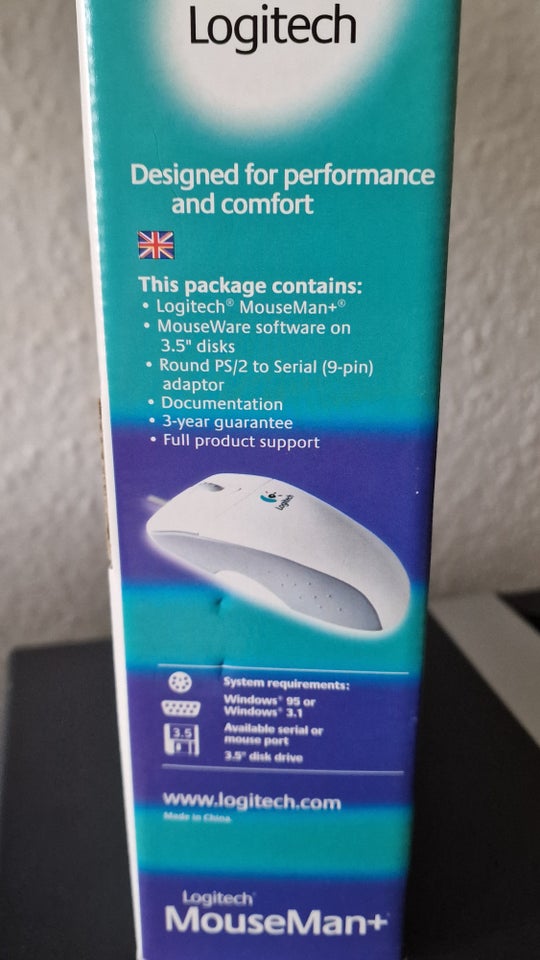 Mus, Logitech Retro Mus, Windows 95