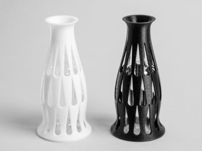 Vase Sort og hvid blomstervaser