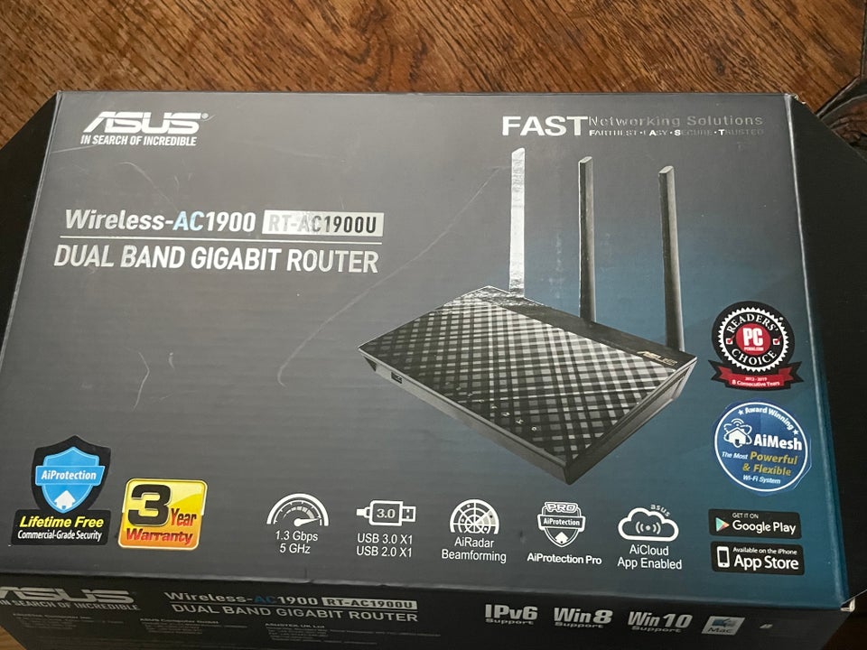 Router, wireless, ASUS RT-AC1900U