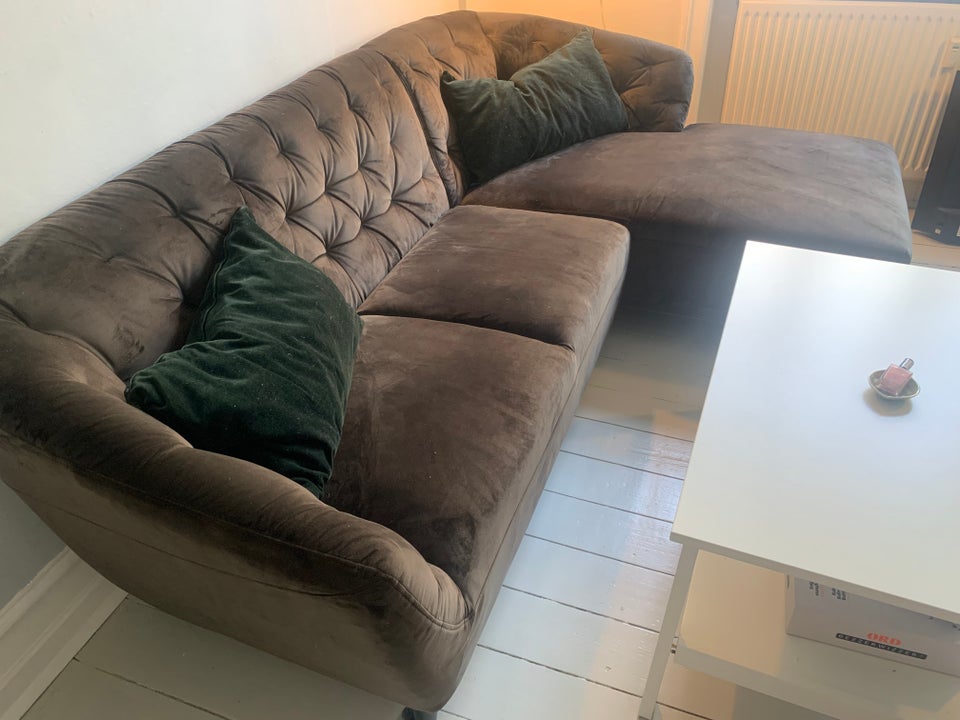 Sofa, velour, 3 pers.