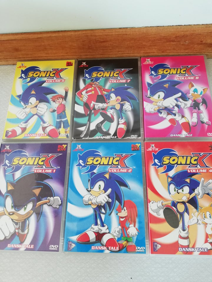 Sonicx, DVD, tegnefilm