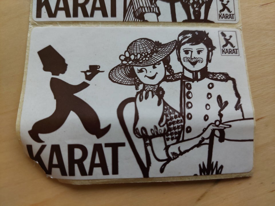 Klistermærker, Karat kaffe