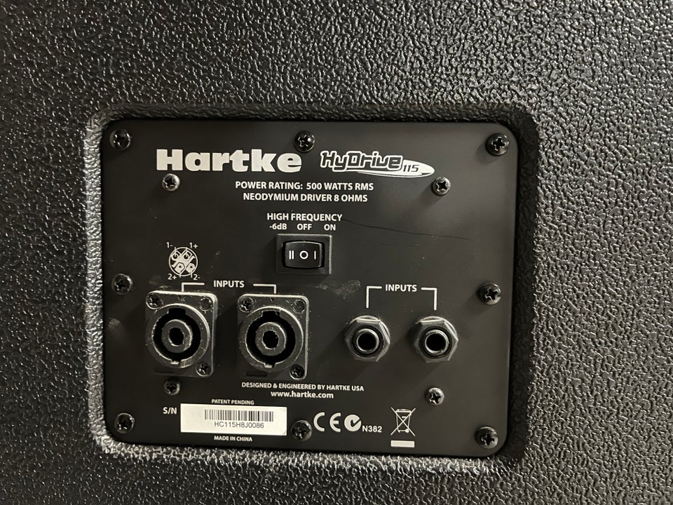 Baskabinet, Hartke HyDrive 115,