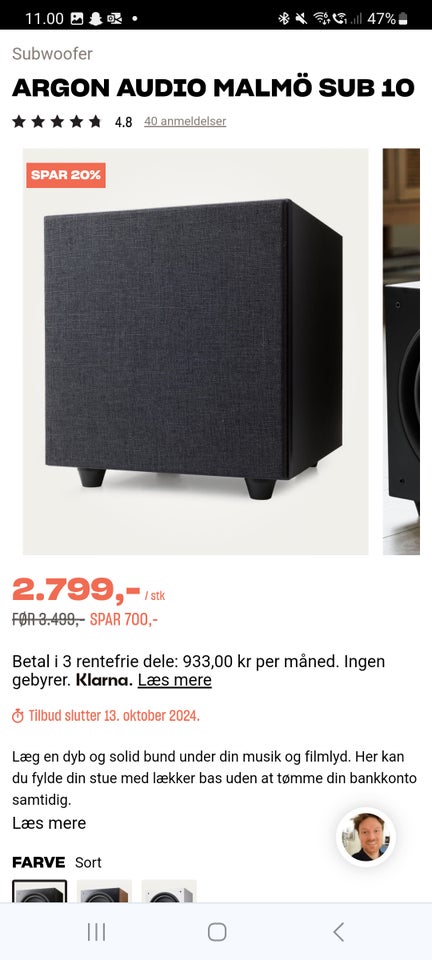 Subwoofer, Andet, Malmö sub 10