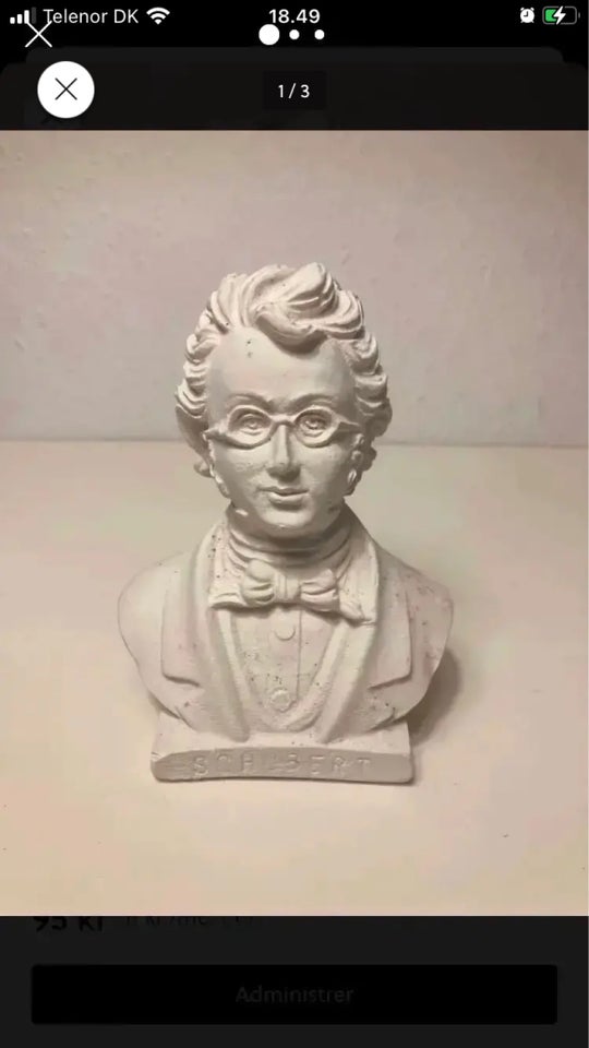 SCHUBERT buste skulptur motiv: